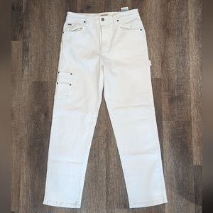 Women's Kit Carpenter Jeans, Size 30, Color White
